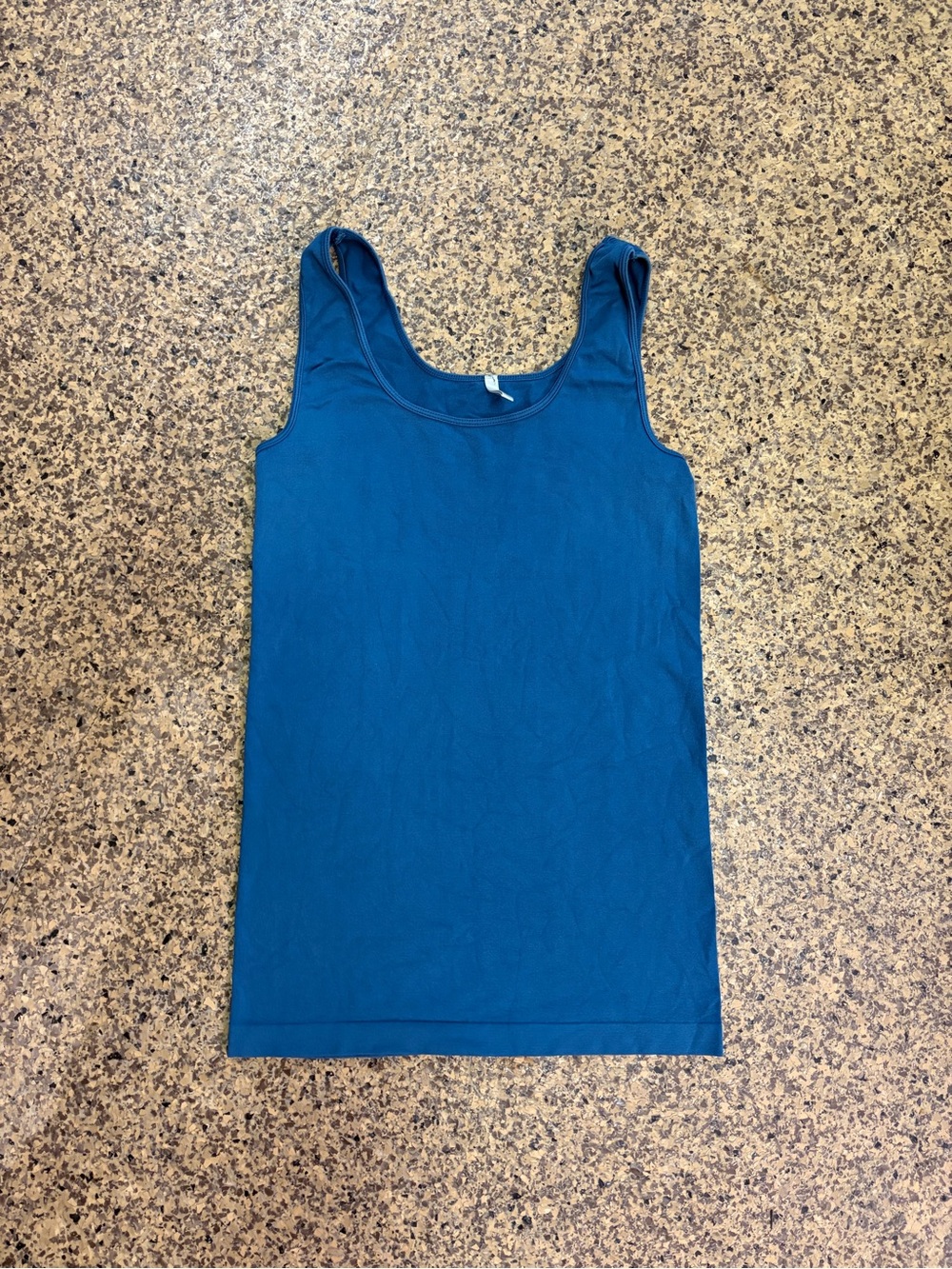 Skinnytees Blue Seamless Stretch Tank Top One Size